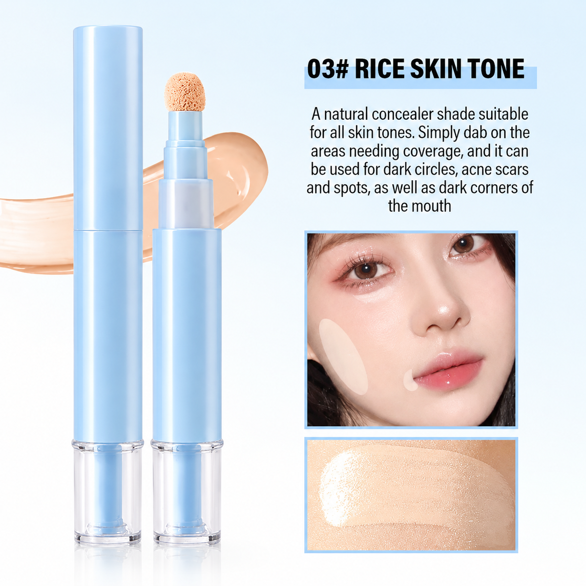 🔥Buy 1 Get 1 Free ( 2 Pcs Total ) NOW!💄Multipurpose Hydrating Liquid Concealer Pen ✨